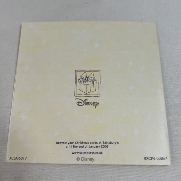 Sainsbury Disney Winne The Pooh Christmas Cards Unused 4 Designs 2006 - Picture 13 of 13